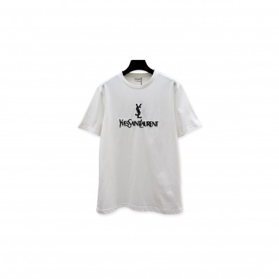 YSL SEQUIN EMBROIDERED SHORT SLEEVE